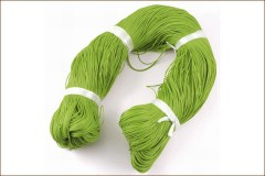 Шнур вощеный полиэстер, 1 мм, травянисто-зеленый