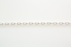 Цепочка паяная с огранкой 3 мм, светлое серебро