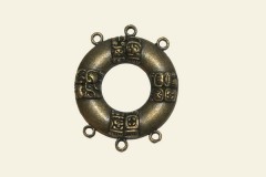 Коннектор "Круг майя", античная бронза