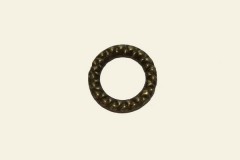 Кольцо неразъемное с фактурой, античная бронза