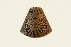 Конус для жгута "Павлиний хвост", античная бронза