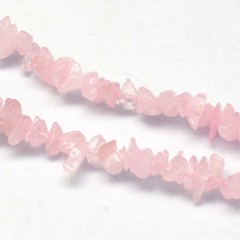 Бусины из розового кварца 3-8 мм, розовые