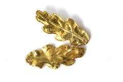 Коннектор "Лист дуба", яркое золото
