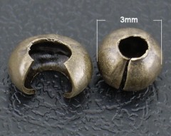 Кримпкавер 3 мм, античная бронза