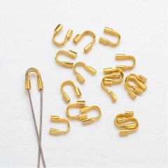 Протектор для ювелирного тросика 5 мм, золото