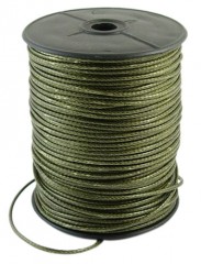 Корейский вощеный шнур 2,5 мм, оливково-зеленый