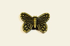 Бусина "Бабочка с полосками", античная бронза